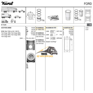 06-842900-00, Segman 112mm, Ford Yeni Cargo
