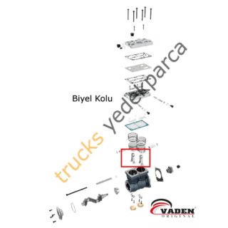 Kompresör Biyel Kolu, Mercedes Benz, OM457- 7300 850 001