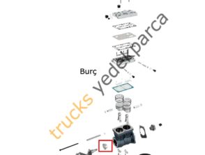 Kompresör Burç, 7400 850 002, WABCO-911 553 204 4