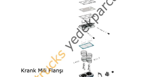 Kompresör Krank Mili Flanşı-Çift Silindir Kompresör-11 01 13