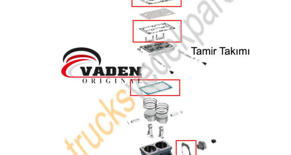 Çift Silindir Kompresör Tamir Takımı 1100 250 100